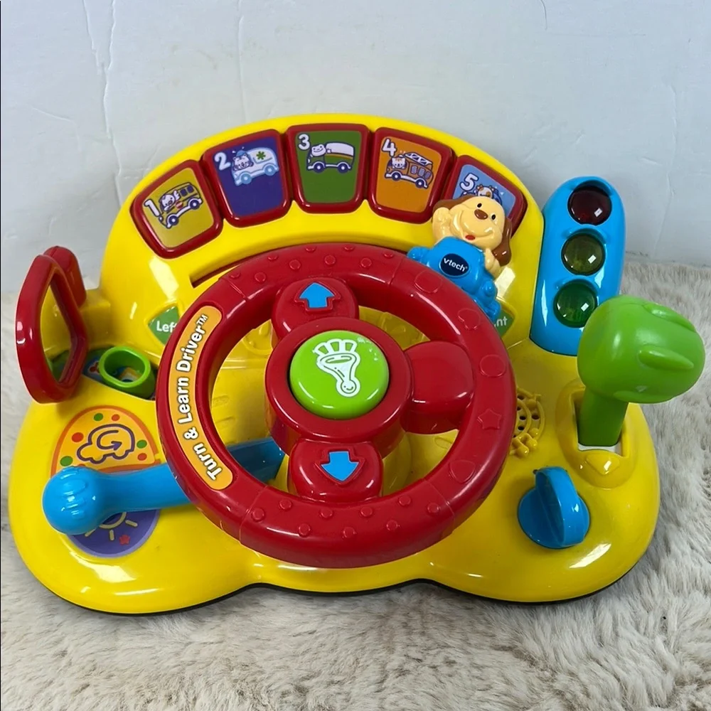 Interactive Red‎ and Yellow Learning Dashboard Toy